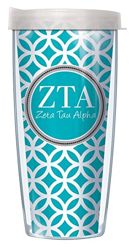 Freeheart Zeta Tau Alpha On Roundabout Traveler 16 Oz Tumbler Mug with Lid