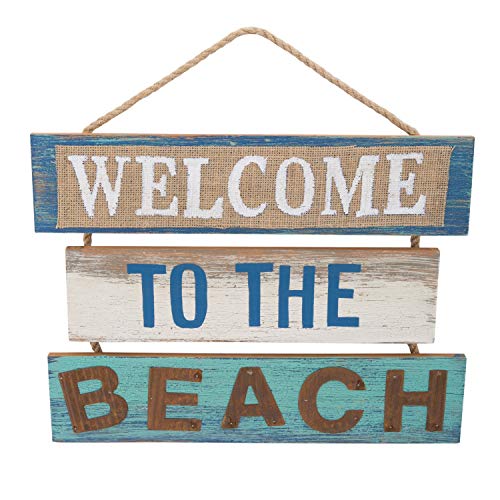 Welcome to the Beach Wall Plaque Nautical Decor