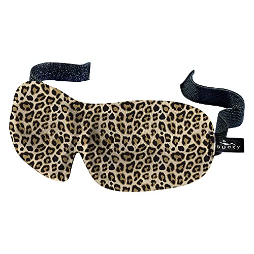 Bucky 551428 40 Blinks Sleep Mask- Leopard, 3.5-inch High