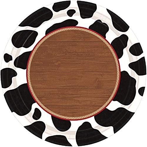 Amscan Table Needs, Yeehaw Round Plates Party Supplies, 7", Multicolor