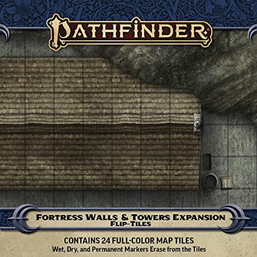 Paizo Pathfinder Flip-Tiles: Fortress Walls & Towers Expansion