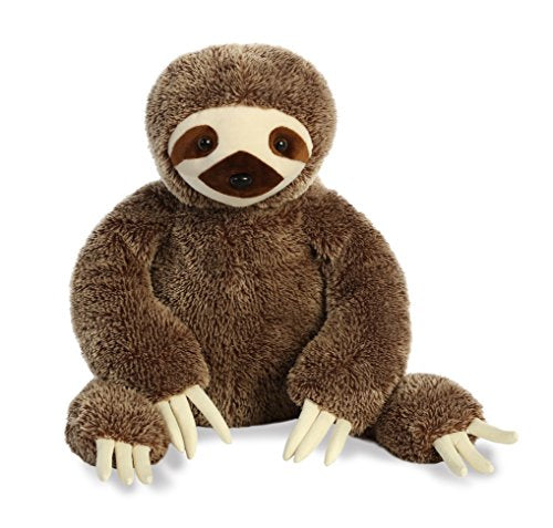 Aurora World Super Flopsie Sloth Plush Toy, Brown