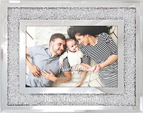 Pavilion Bless This Family - 7.25" x 9.25" Frame (Holds 4" x 6" Photo)