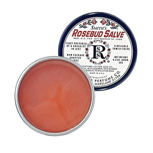 Rosebud Perfume Salve Tin French Bilingual.8 Ounce