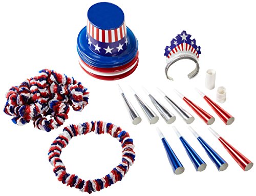 Beistle Spirit Of America Clear-View Asst for 10 Party Accessory (1 count)