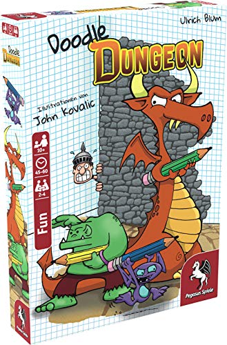 Pegasus Spiele Store 51846E - Doodle Dungeon , White