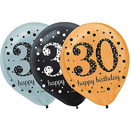 Amscan LTX Balloons Spark Celeb 30, 12", Multicolor