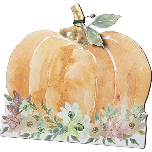 Primitives by Kathy Fall Themed Home D‚àö¬©cor Sign Featuring A Pumpkin