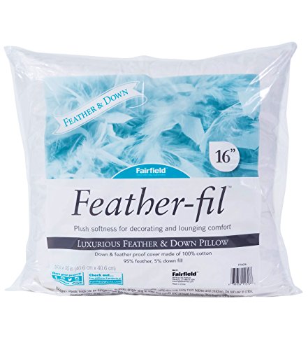 Fairfield A-FTHC16B Pillow Insert, 16" x 16", White