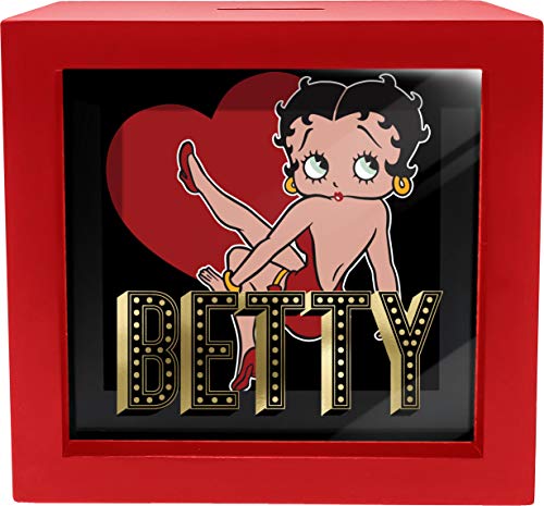 Spoontiques Betty Boop Shadowbox Bank, Red