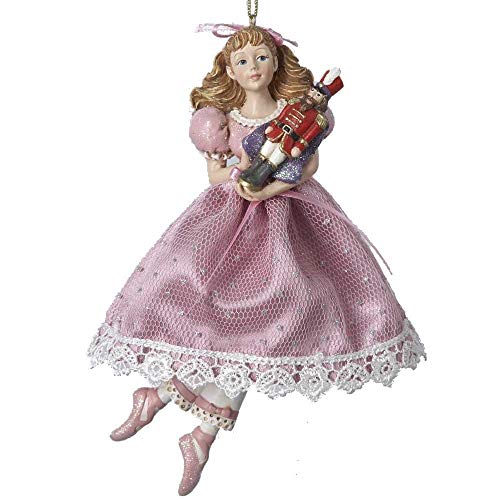 Kurt Adler Clara Holding Nutcracker Christmas Ornament