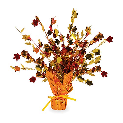 Beistle Fall Leaves Gleam 'N Burst Centerpiece Party Accessory (1 count) (1/Pkg)