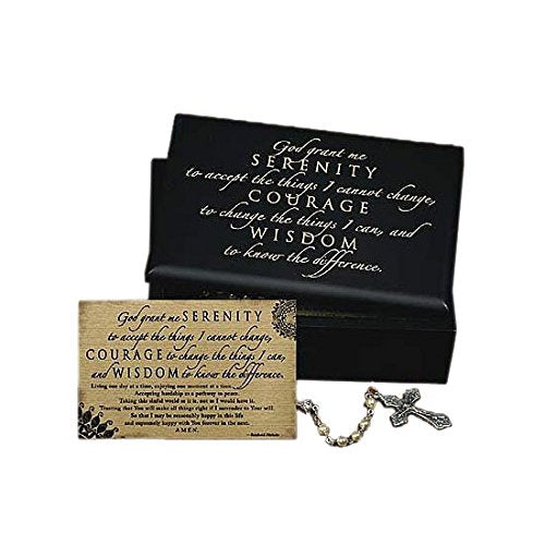 Cathedral Art Abbey Press 6" x 4.25" x 2" Serenity Box and Card (45605)