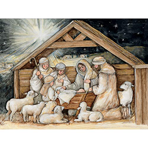 LANG Nativity Hues Classic Christmas Cards (2004048)