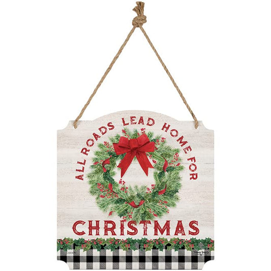 Carson Home Accents All Roads Lead Home Metal Wall D√©cor, 12-inch Square, Metal