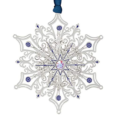 Beacon Design Glittering Silver Snowflake Ornament