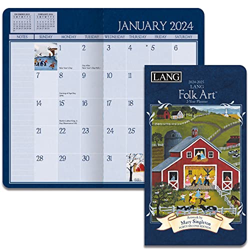 LANG Lang Folk Art 2024 Two Year Planner (24991071073)