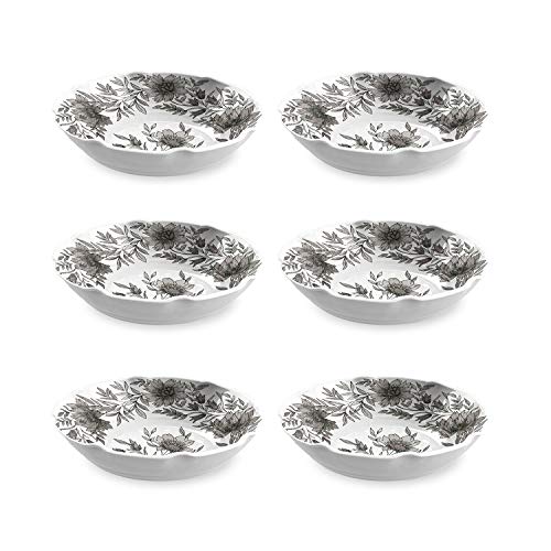 TarHong Farmhouse Botanical Pasta Bowl, 9", 39 oz, Melamine, Set of 6