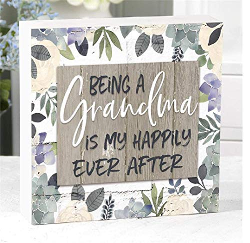 Blossom Bucket 201-39559 Being a Grandma Wall Box Sign, 6-inch Length
