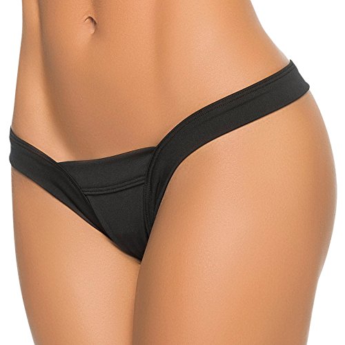 Mapal√© Espiral Women's Wet Look Micro Thong Wet Black Medium/Large