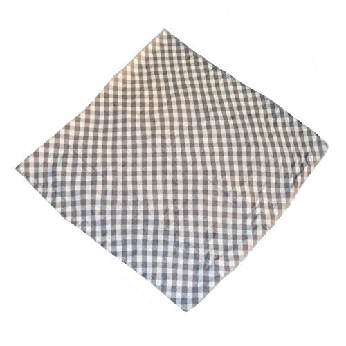 Birchwood Applesauce Rayon Swaddle Blanket, Grey Gingham