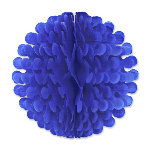 Beistle 1-Pack Tissue Flutter Ball, 9-Inch, Medium Blue