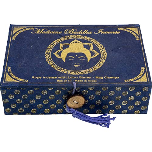 Kheops International Medicine Buddha Incense Ropes - 30 Ropes (NAG Champa)
