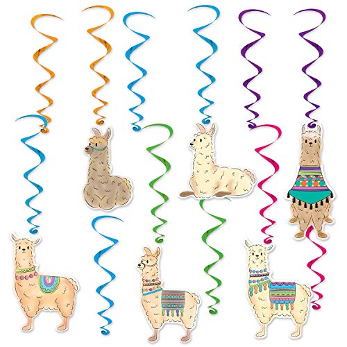 Beistle Llama Hanging Swirls (12 Pcs) - 1 Pack