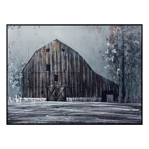 Melrose 85529 Framed Barn Print, 31.5"L x 23.75"H, Metal