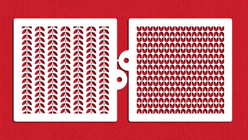 Designer Stencils Baby Miniprint Stencil Set SW110 by Sharon Wee