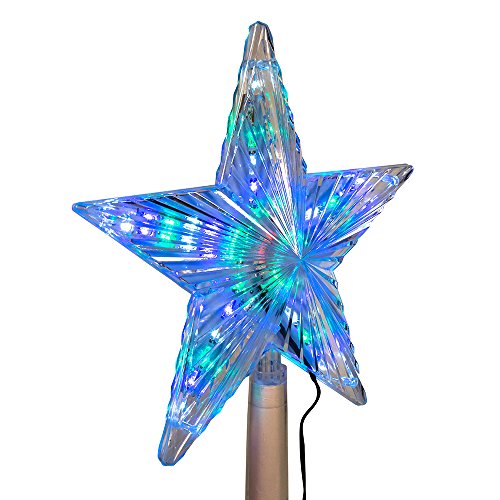 Kurt Adler Color-Changing LED Star Treetop, 8.5-Inch