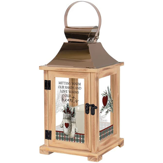 Carson Home Mittens Lantern, 13.5-inch Height