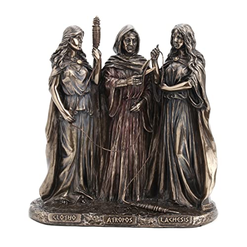 Unicorn Studio The Three Fates of Destiny Cold Cast Resin Antique Bronze Finish Greek Statue