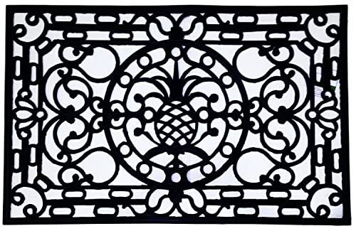 Imports D√©cor Rubber Doormat, 48 by 30-Inch, Pineapple