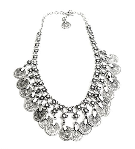 Chanour Jewelry & Accessories Chanour Jewelry Pewter Coin Necklace