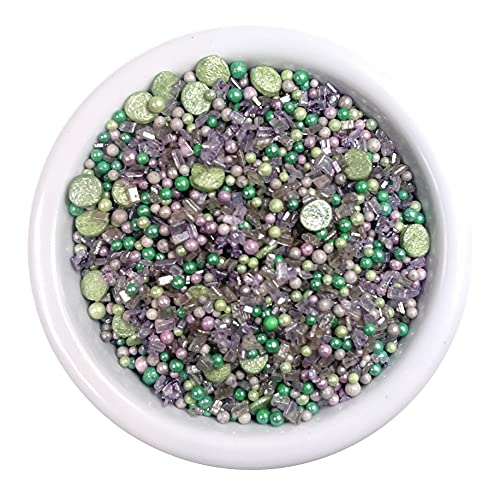 Ultimate Baker Snowy River Garden Time Cocktail Confetti - Kosher Certified Naturally Colored Cocktail Confetti (16oz, Garden Time)