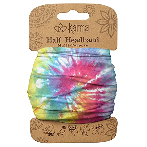 Karma Gifts Half Headband, Multi Color Tie Dye