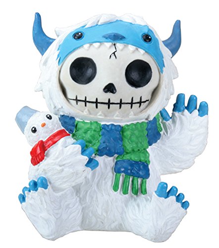 Pacific Trading SUMMIT COLLECTION Furrybones Yeti Signature Skeleton in Abominable Snowman Costume Holding a Small Snowman