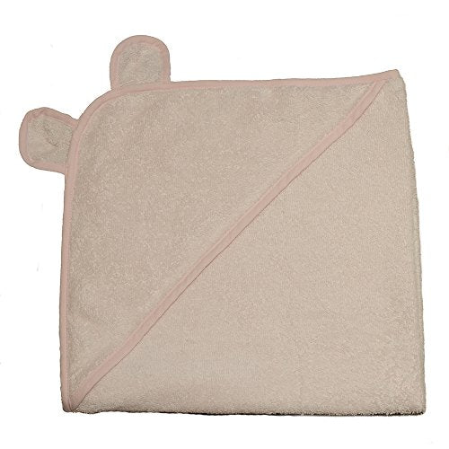 Birchwood Applesauce Turkish Cotton Hooded Baby Bath Towel, Pink