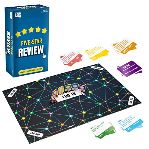 Five Star Review Party Game from University Games, Bring Party Game Night Home for Friends and Family, Perfect for 2 or More Players Ages 12 and Up