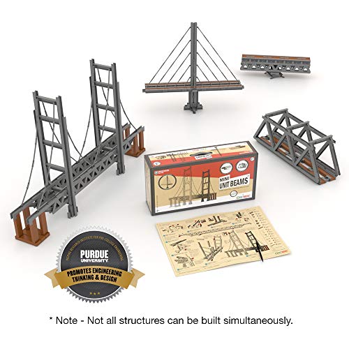 Ukidz UB UNITBRICKS Unit Bricks 620 PCS Bridge Building Classroom Kit - STEM Learning Toy for with Instruction Manual