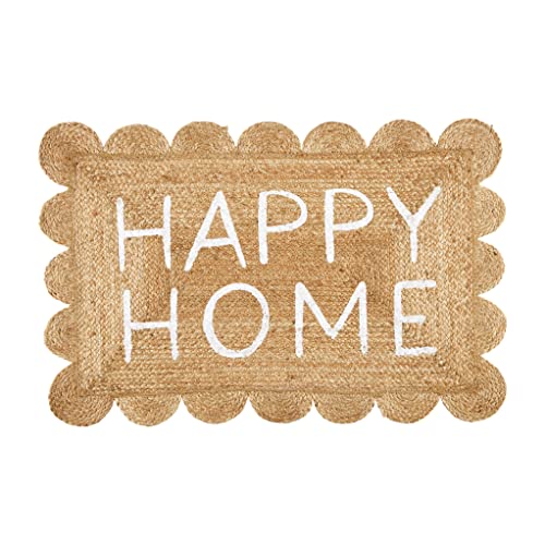 Mud Pie Happy Home Doormat, 35-inch
