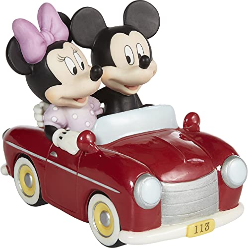 Precious Moments You Sped Away with My Heart Mickey Mouse and Minnie Mouse Figurine