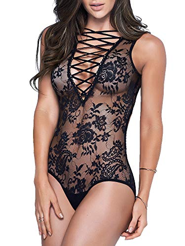 Mapal√© 7107 Sexy Lingerie Strappy Lace Teddy Bodysuit Women Ropa Interior Mujer