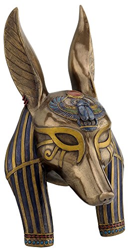 Unicorn Studio Anubis Mask Egyptian Wall Plaque Sculpture