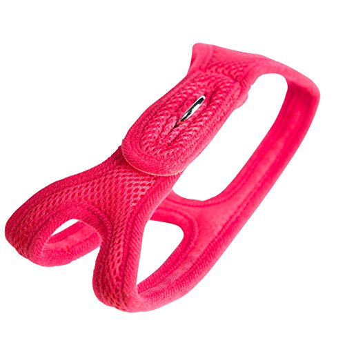 OmniPet ChokeFree Velpro Mesh Pet Shoulder Harness Collar, 20", Red