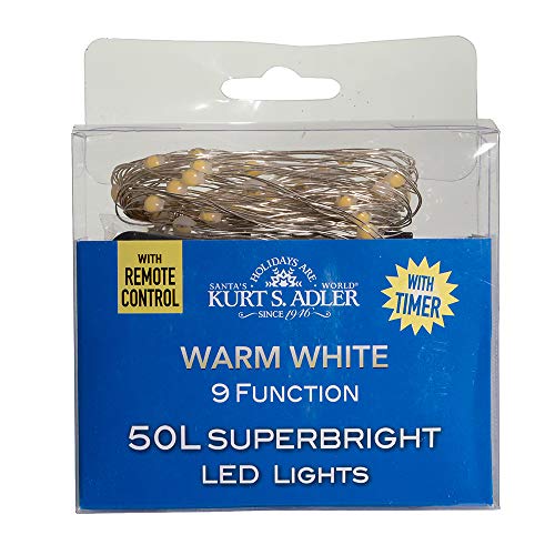 Kurt Adler Adler BAT0309WW String Light Set, White