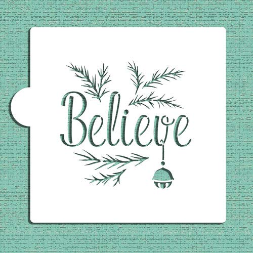 Believe Cookie and Craft Stencil CM171 by Designer Stencils