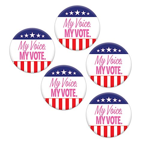 Beistle Election Day Button Pin Badges - 5 Pcs.