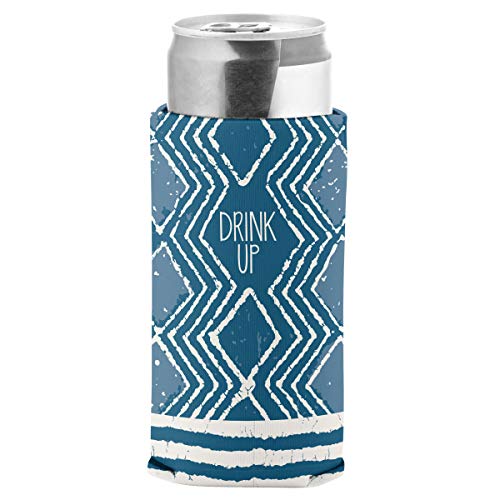 Karma Gifts, Blue Batik Slim Can Cooler, one size